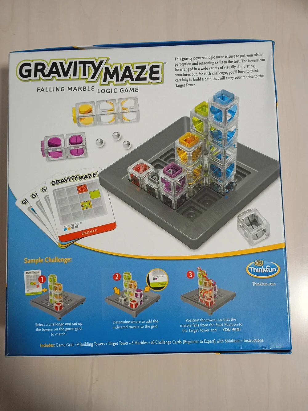 ThinkFun Gravity Maze Falling Marble Logic Game - Multicolor